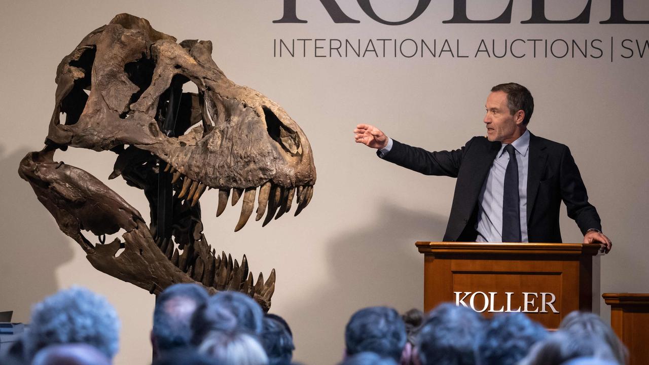 Three-in-one Trinity T-rex skeleton sold at auction